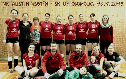 V odvetném utkání s Olomoucí B přišly ženy VK Austin Vsetín o bod.
